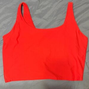 Old Navy Red Crop Tank Top
